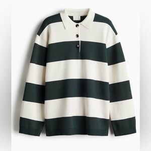 H&M Fine Knit Polo Sweater